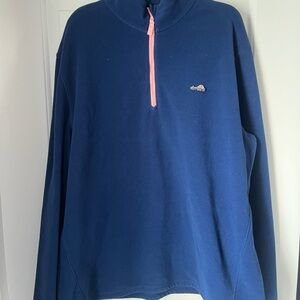 Chubbies Navy and Pink Zip-Up Sweater